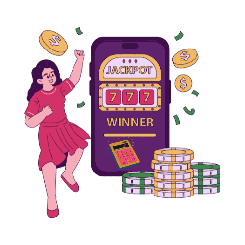 a girl exited with a lottery ticket